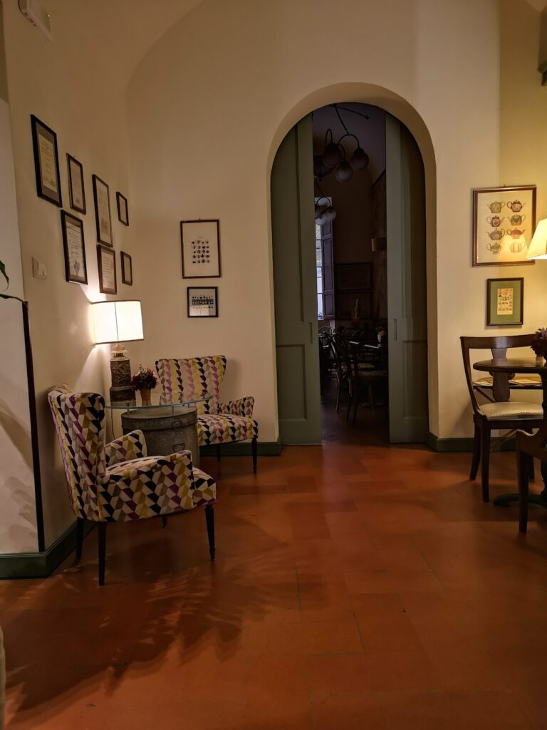 Sala da tè presso la Via del Tè.